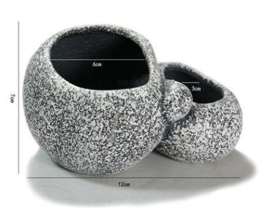 Ceramic Simulation Stone Hydroponic Pots Multifunctional Cichlid