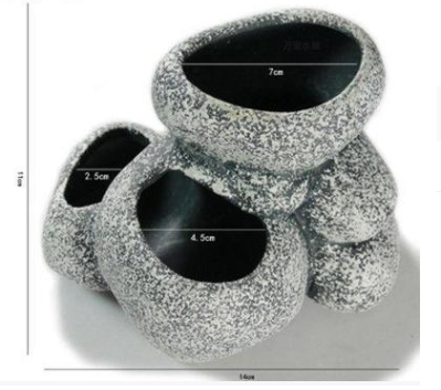 Ceramic Simulation Stone Hydroponic Pots Multifunctional Cichlid