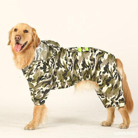 Dog Raincoat Edge Shepherd Four-legged Big Clothes Labrador Satsuma