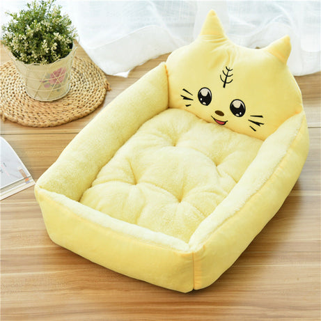 Large Pet Cat Dog Bed 7colors Warm Cozy House Soft Fleece Nest