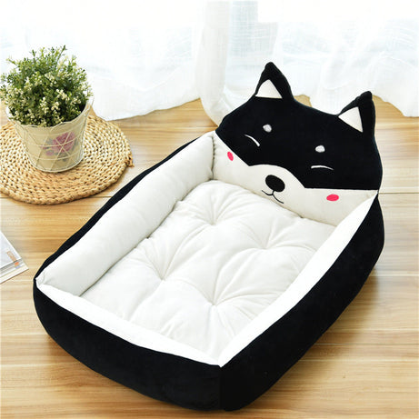 Large Pet Cat Dog Bed 7colors Warm Cozy House Soft Fleece Nest