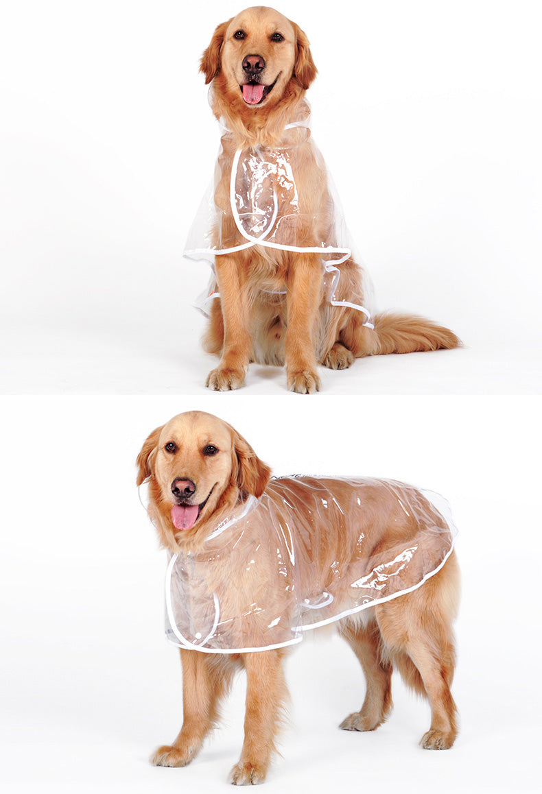 Hoopet Dog Raincoat Big Medium-sized Dogs Pet Waterproof Clothing