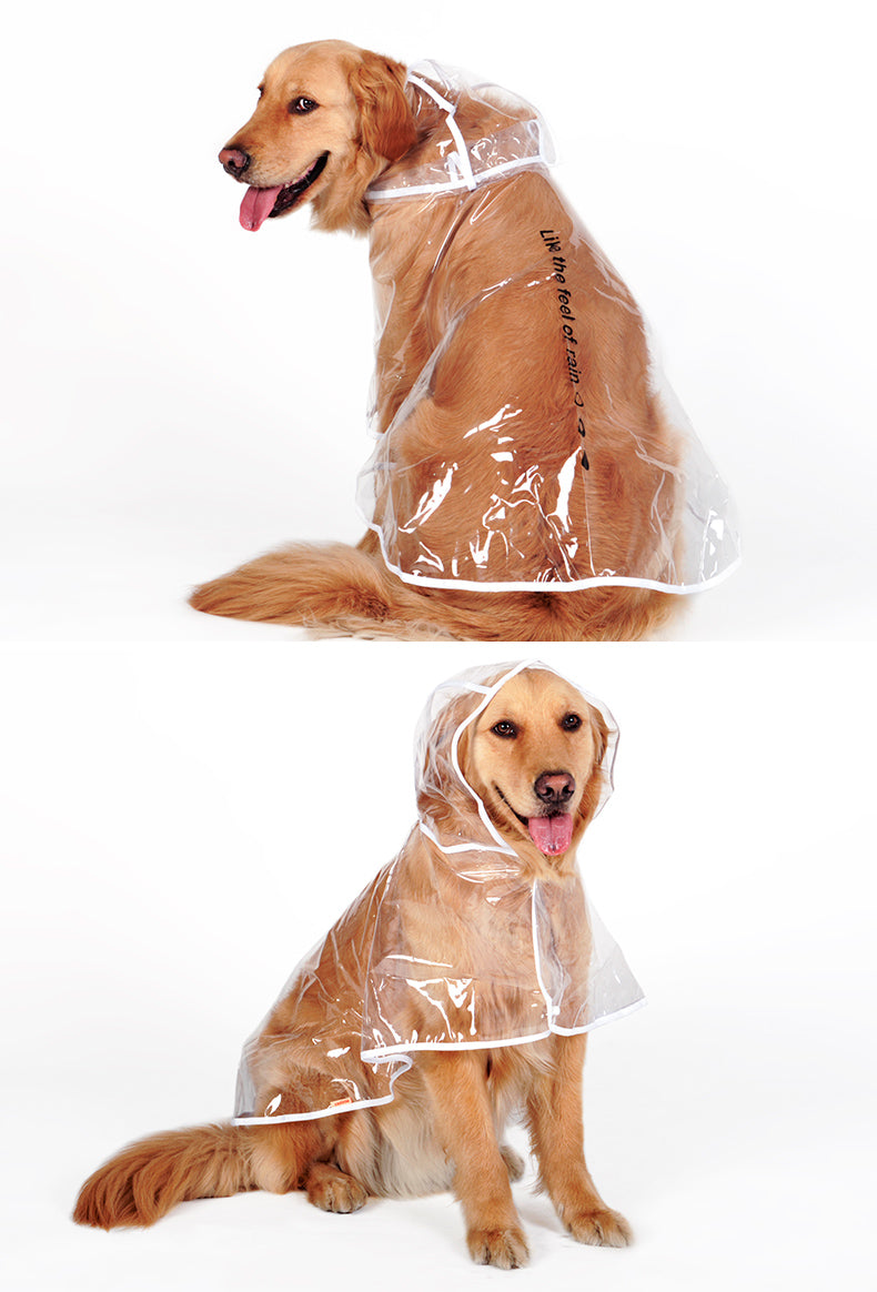 Hoopet Dog Raincoat Big Medium-sized Dogs Pet Waterproof Clothing