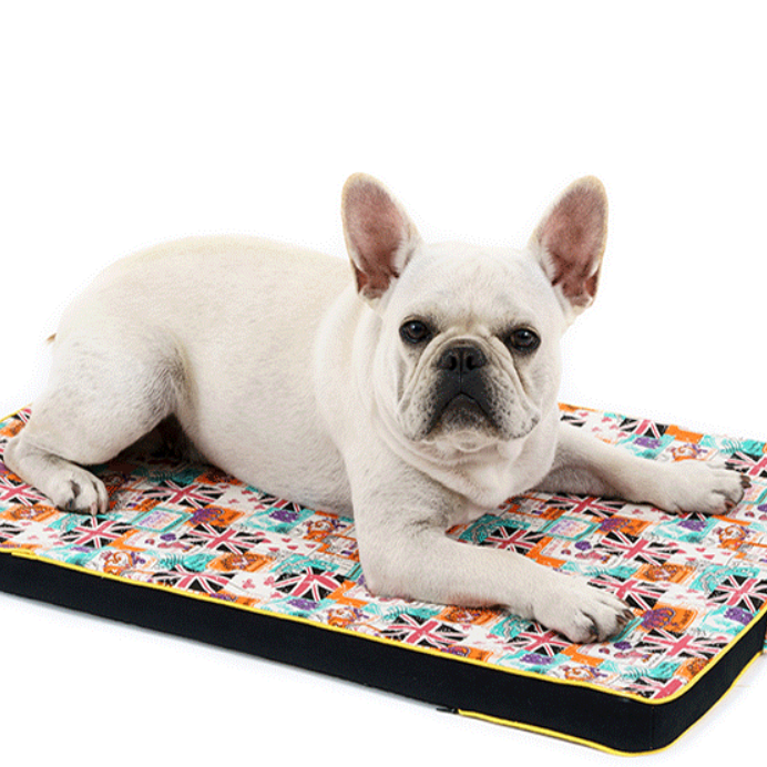 Thickened Pet Printing Canvas Dog Mats Bed Mattresses