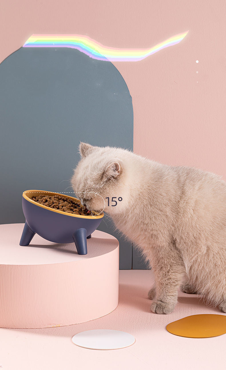 Cat Dog Bowl With Stand Pet Feeding Food Bowls Dogs Bunny Rabbit
