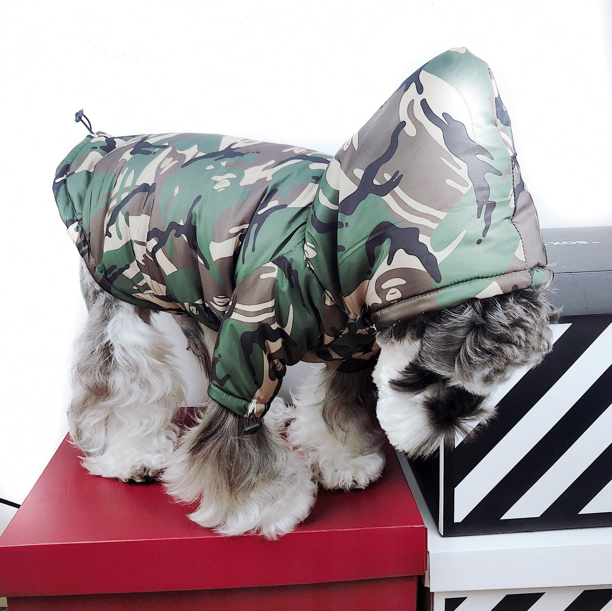 Raincoat Dog Clothes Method Teddy Schnauzer Waterproof Snowproof