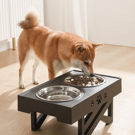 Pet Bowl Dog Pet Feeder Stainless Steel Folding