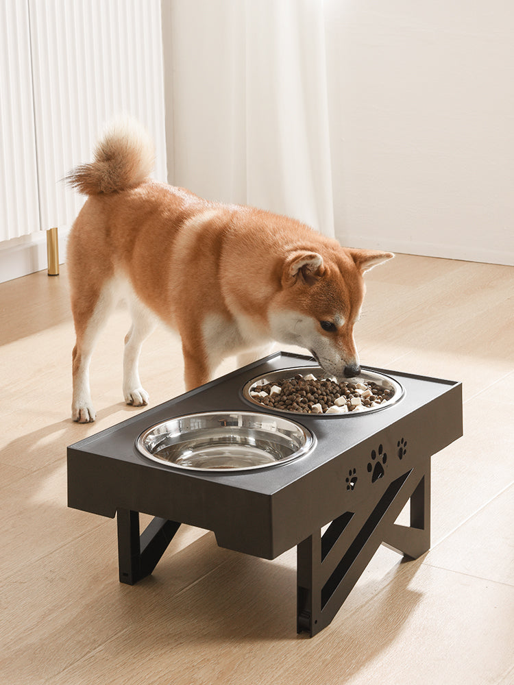 Pet Bowl Dog Pet Feeder Stainless Steel Folding