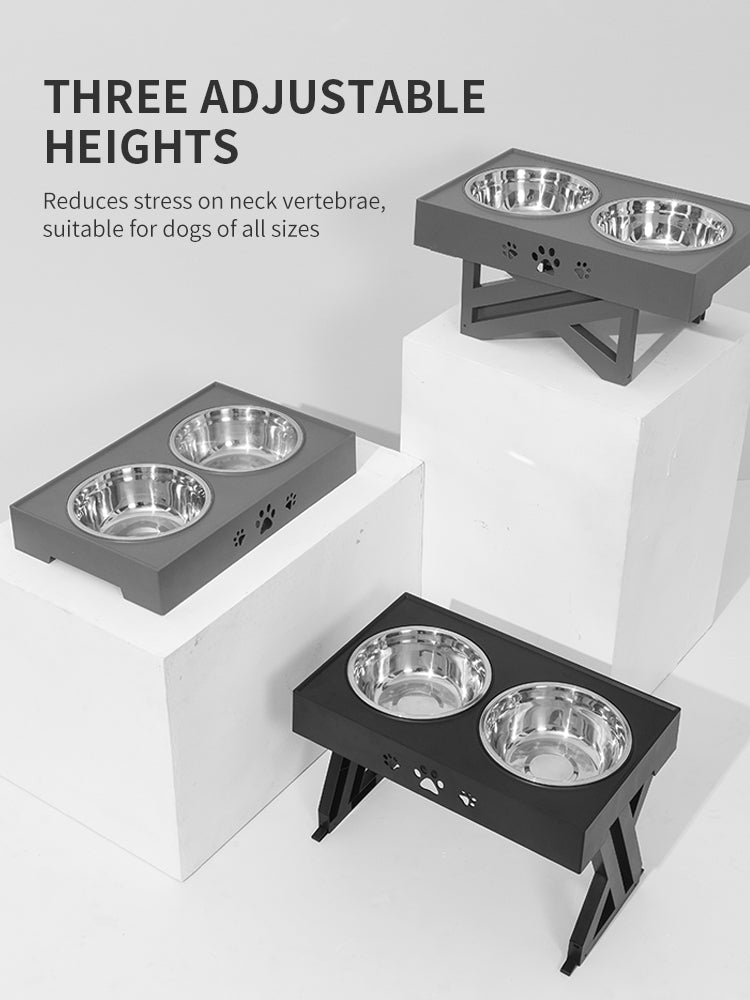 Pet Bowl Dog Pet Feeder Stainless Steel Folding