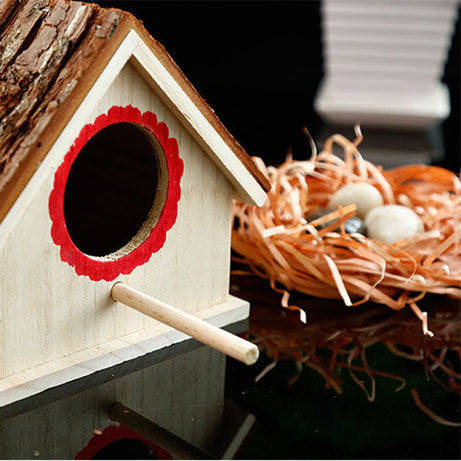 Bird House Nest Outdoor Tree Parrot Breeding Box