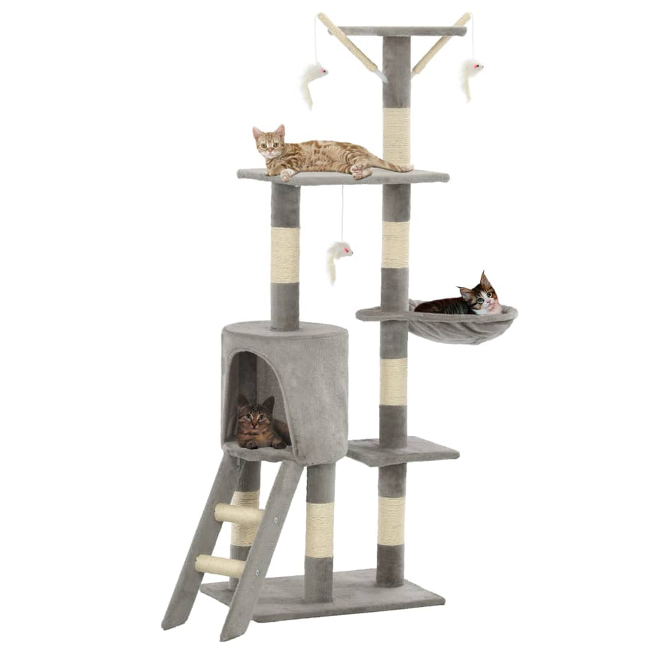 Cat Scratching Post With Sisal Posts 138 Cm