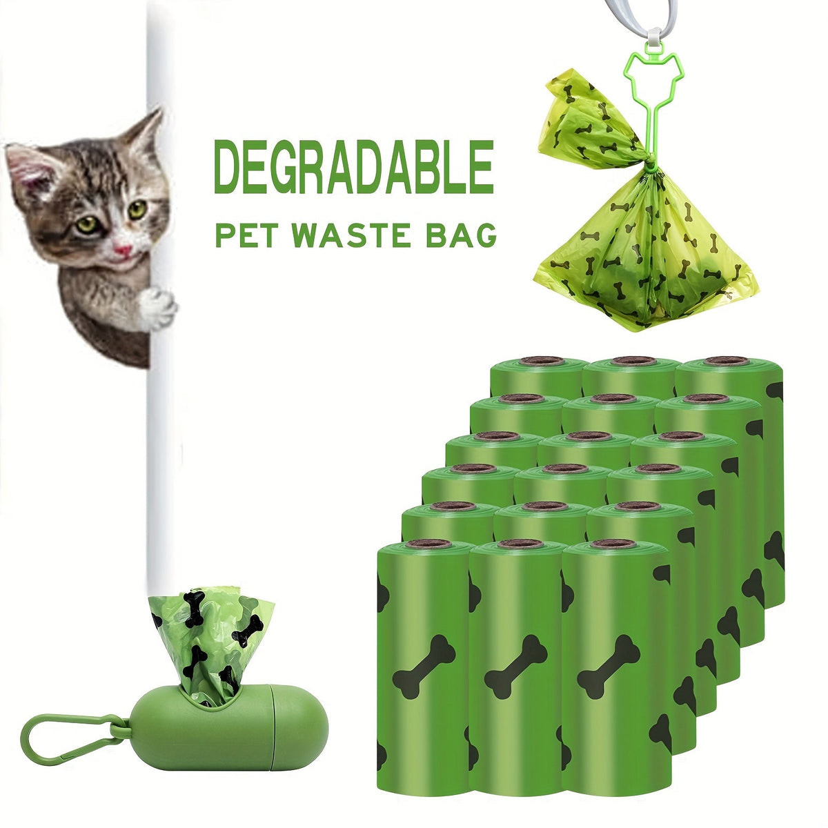 Environmentally Friendly Biodegradable Pet Litter Bags Dog Waste
