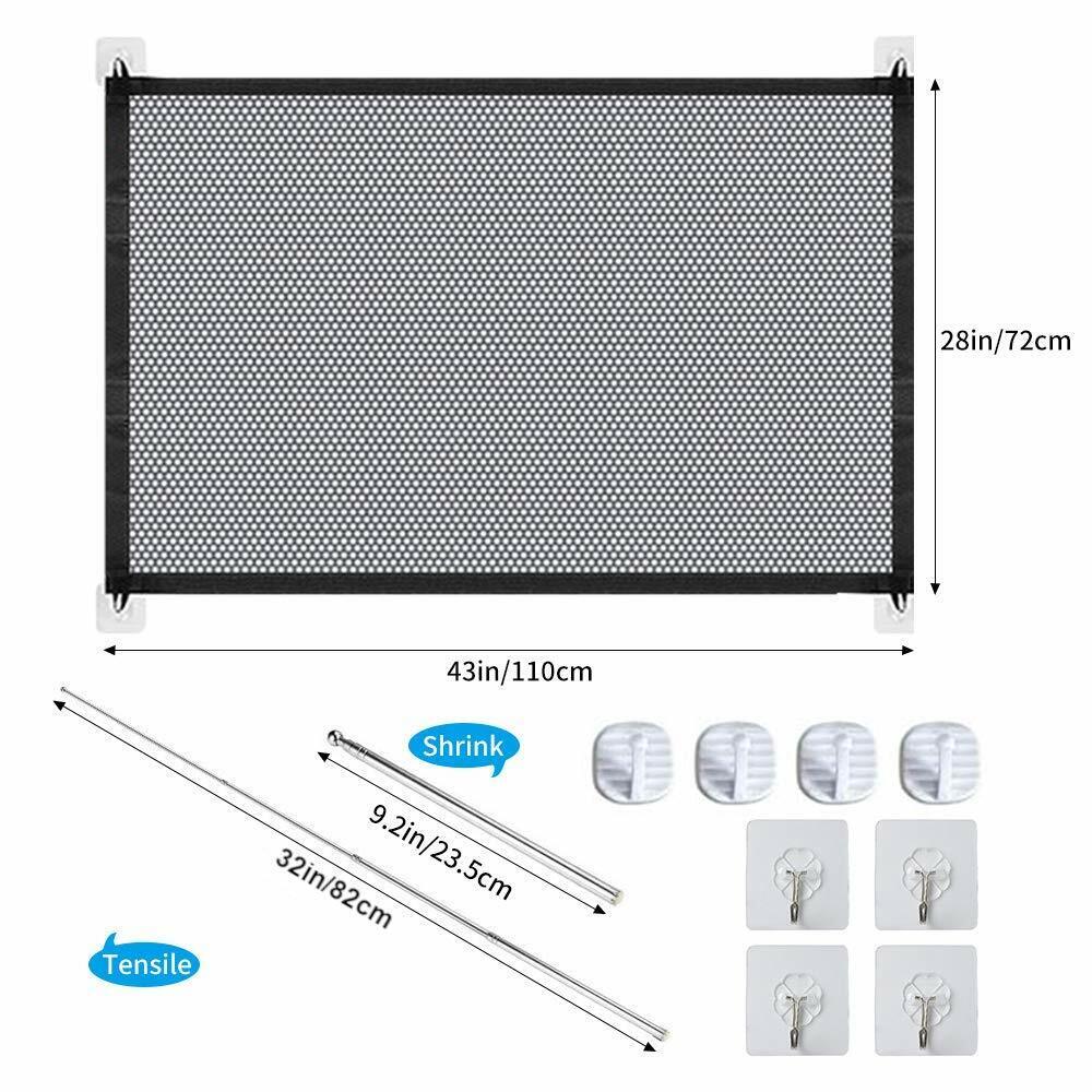 Pets Dog Cat Baby Safety Gate Mesh Fence Magic Portable Guard Net
