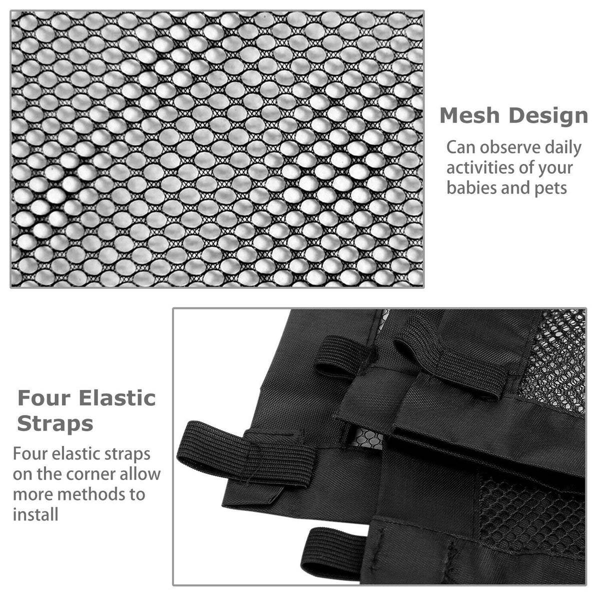 Pets Dog Cat Baby Safety Gate Mesh Fence Magic Portable Guard Net