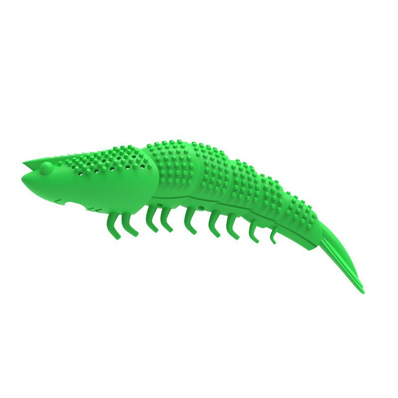 Catnip Silicone Fish Crayfish Toothbrush Cat Toy Bite Relieving