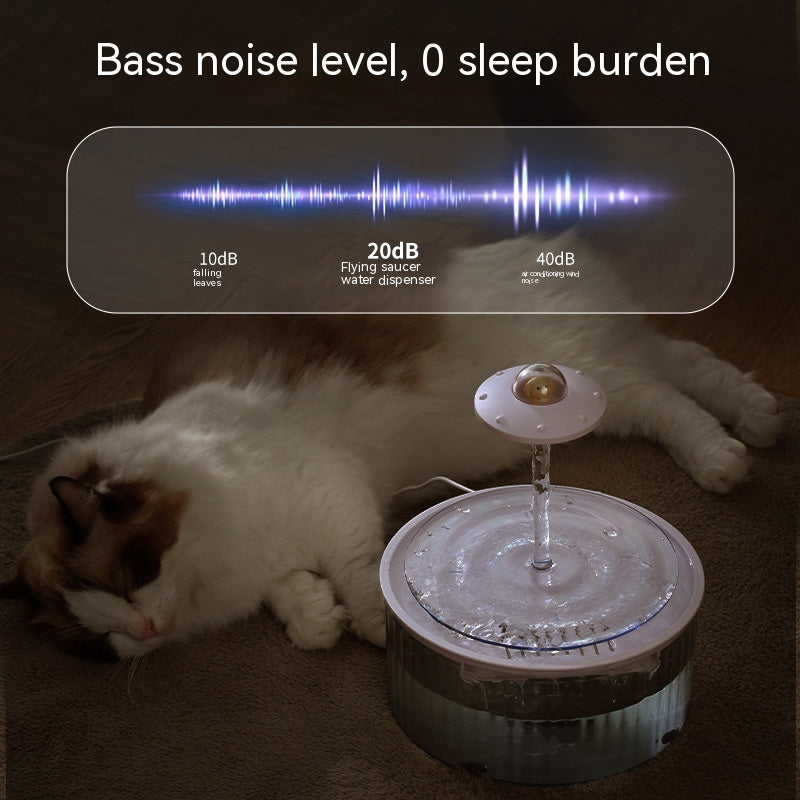 Cat Automatic Water Dispenser Flow Fountain Mute Loop Filter Feeder