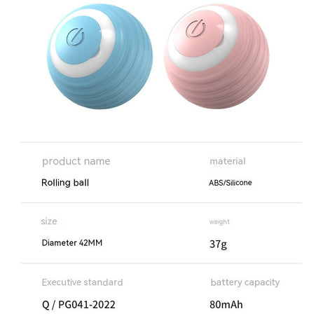 Automatic Moving Bouncing Rolling Ball Smart Cat Toy Self-moving