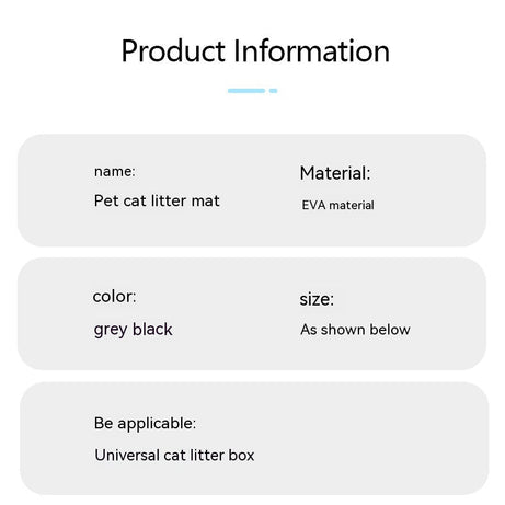 Pet Cat Eva Double Layer Basin Mat Anti-splash Filter Sand Toilet
