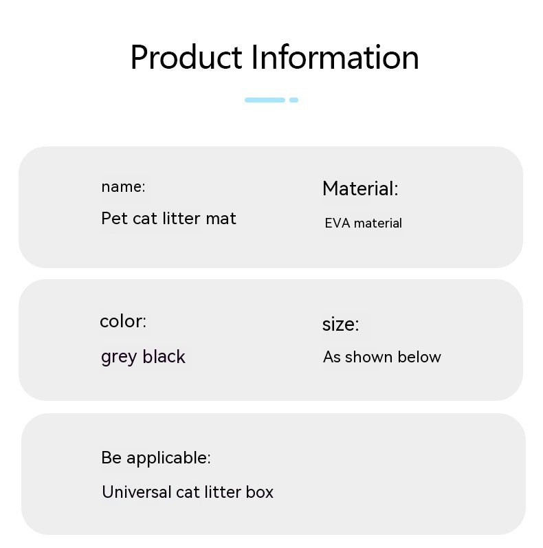 Pet Cat Eva Double Layer Basin Mat Anti-splash Filter Sand Toilet
