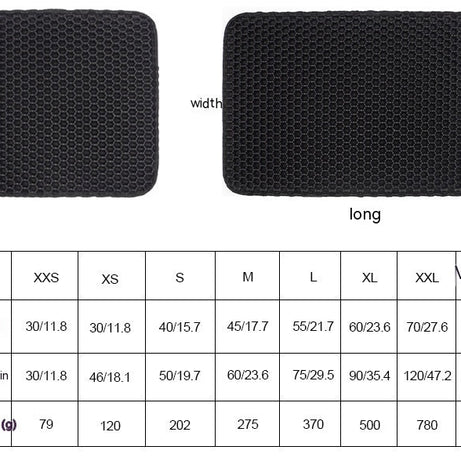 Pet Cat Eva Double Layer Basin Mat Anti-splash Filter Sand Toilet