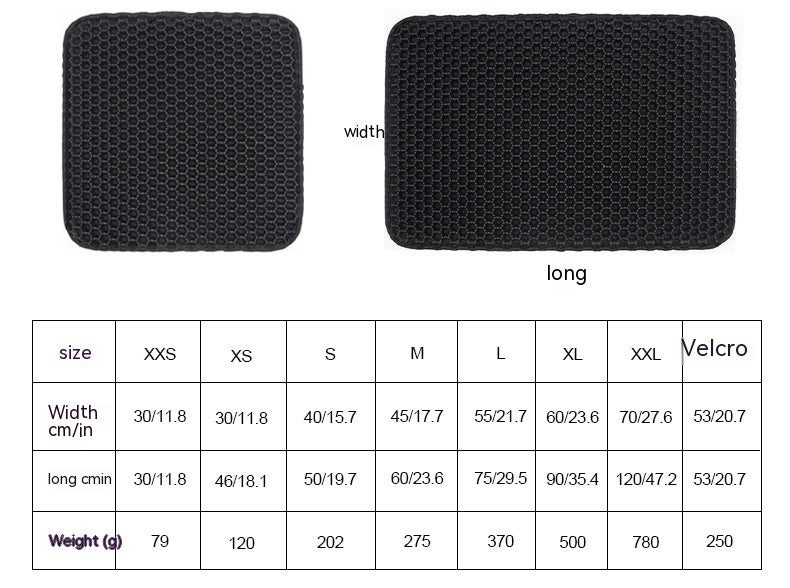Pet Cat Eva Double Layer Basin Mat Anti-splash Filter Sand Toilet