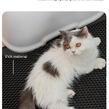 Pet Cat Eva Double Layer Basin Mat Anti-splash Filter Sand Toilet