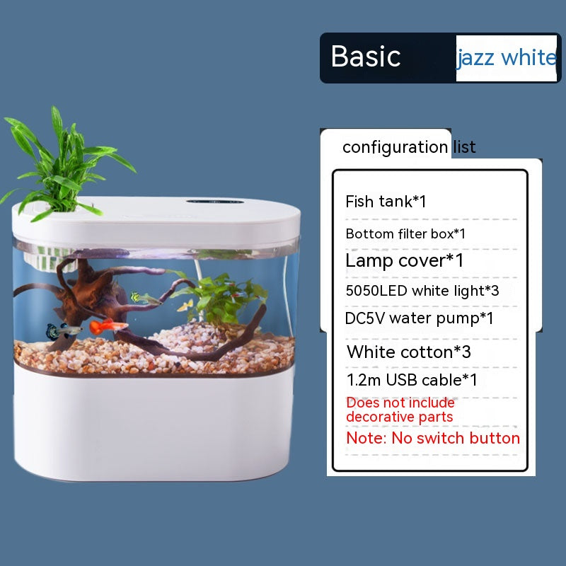 Aquarium Ecological Landscape Desktop Self-circulation Mini Small