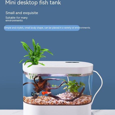 Aquarium Ecological Landscape Desktop Self-circulation Mini Small