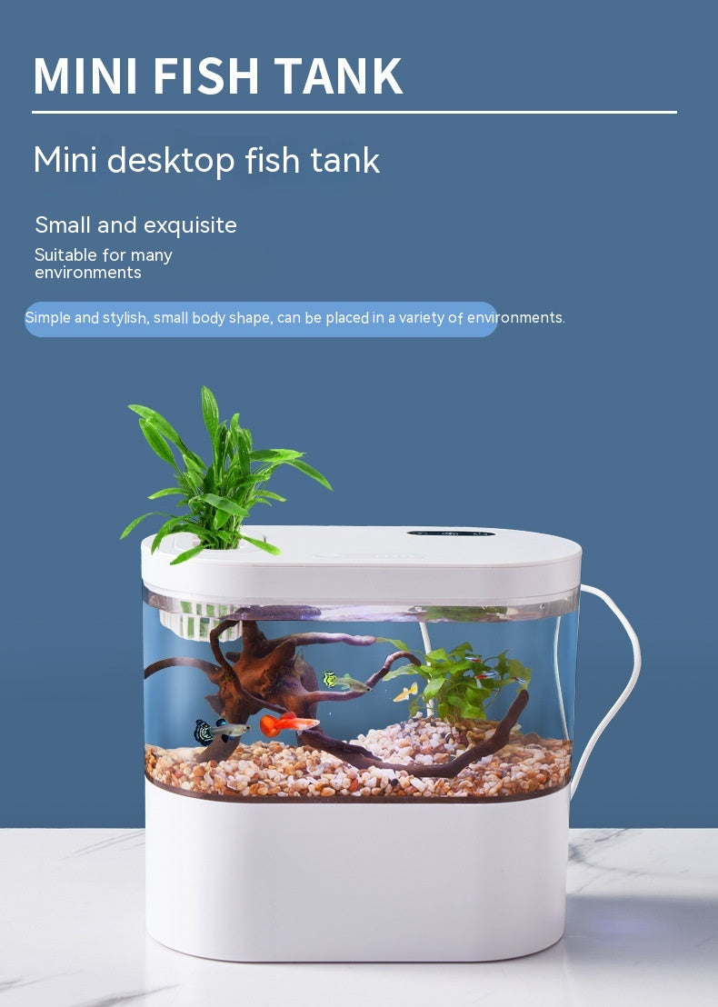 Aquarium Ecological Landscape Desktop Self-circulation Mini Small
