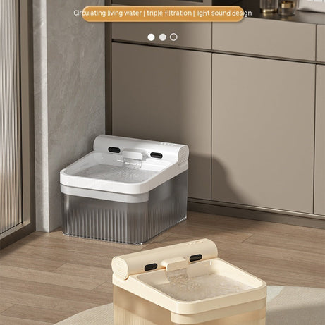 Plastic Pet Smart Water Dispenser Good-looking Triple Filter