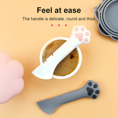 Multifunction Pet Canned Spoon Jar Opener Puppy Feeding Mixing Wet