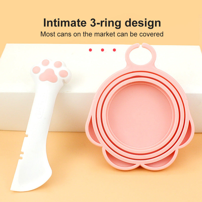 Multifunction Pet Canned Spoon Jar Opener Puppy Feeding Mixing Wet