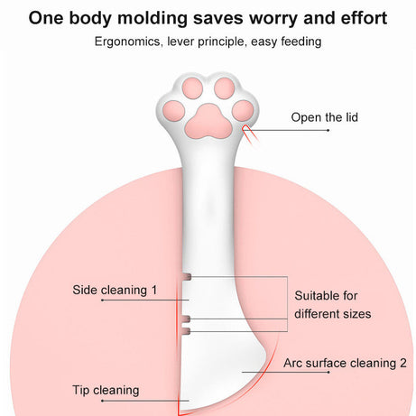 Multifunction Pet Canned Spoon Jar Opener Puppy Feeding Mixing Wet