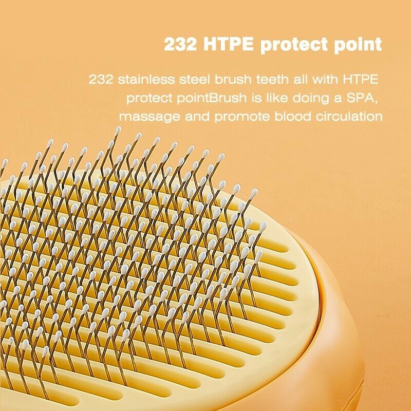 Pet Pumpkin Brush Pet Grooming Self Cleaning Slicker For Dogs Cats