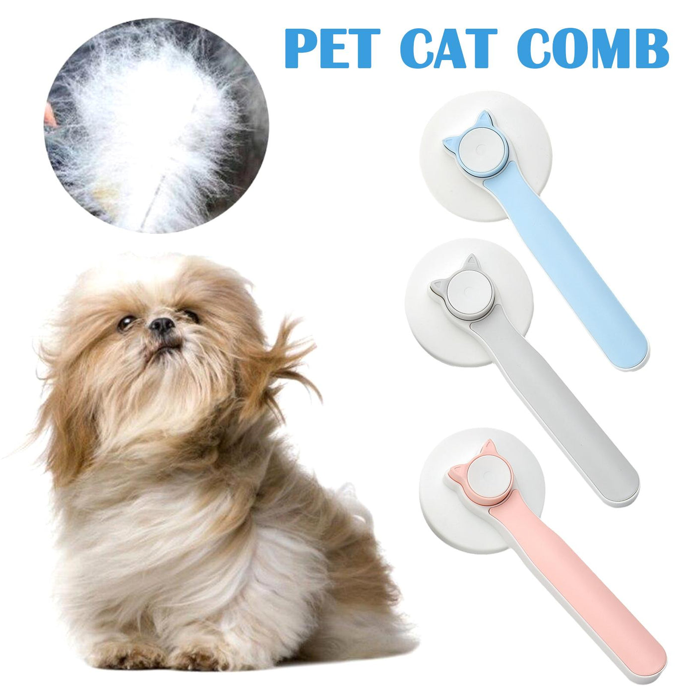 Pet Self Cleaning Cat Brushes Grooming Brush For Dogs Cats For Long