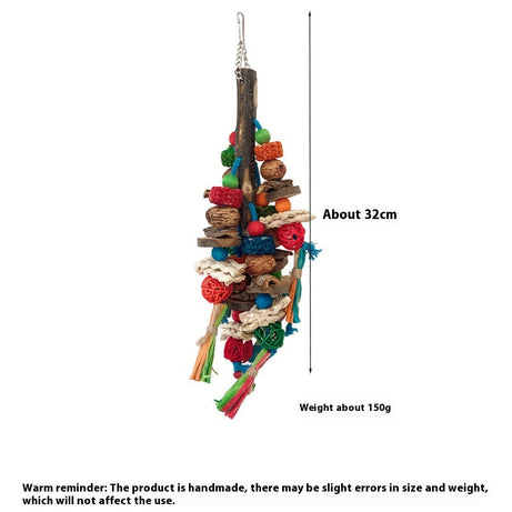 Parrot Toy Bird Decompression Relieving Stuffy Natural Material