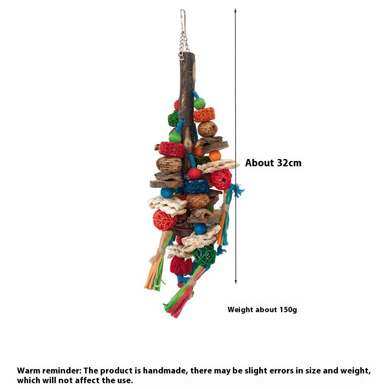 Parrot Toy Bird Decompression Relieving Stuffy Natural Material