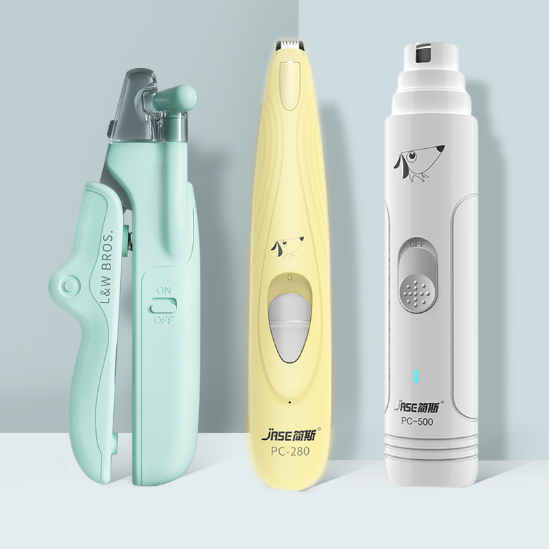 Pet Nail Clippers With LED Light Dogs Cat Scissors Professional