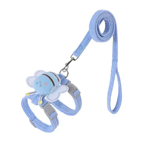 Kitten Harness Vest With Wing Decoration Strap Set For Cats