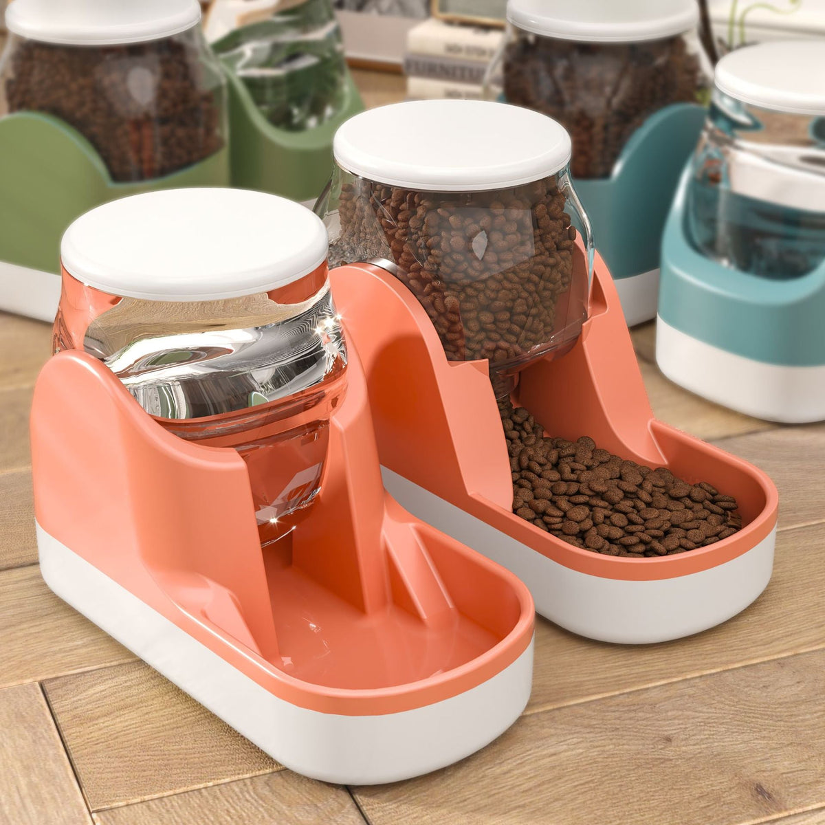 Cat Water Fountain Automatic Pet Feeder Auto Food Dispenser For Dog