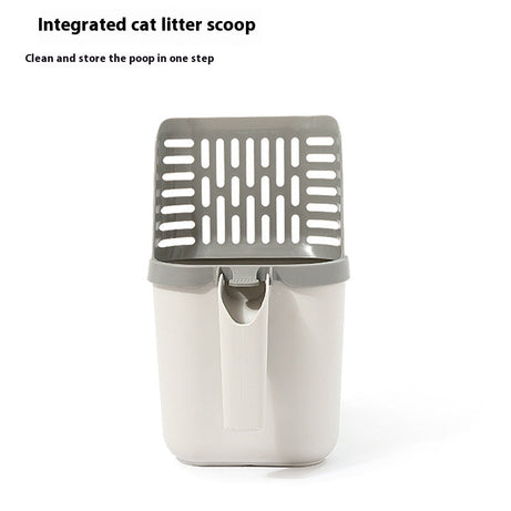 Large Capacity Integrated Cat Litter Scoop Shit Trash Can Shovel