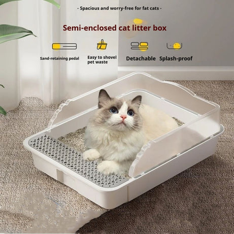 Pet Supplies Splash-proof Toilet Extra Large Cat Litter Basin Sub