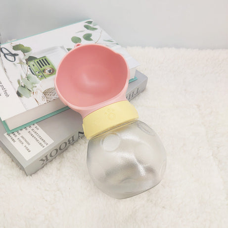 Dog Water Bottle Portable Travel Pet Drinker Leak Proof Bowl Food