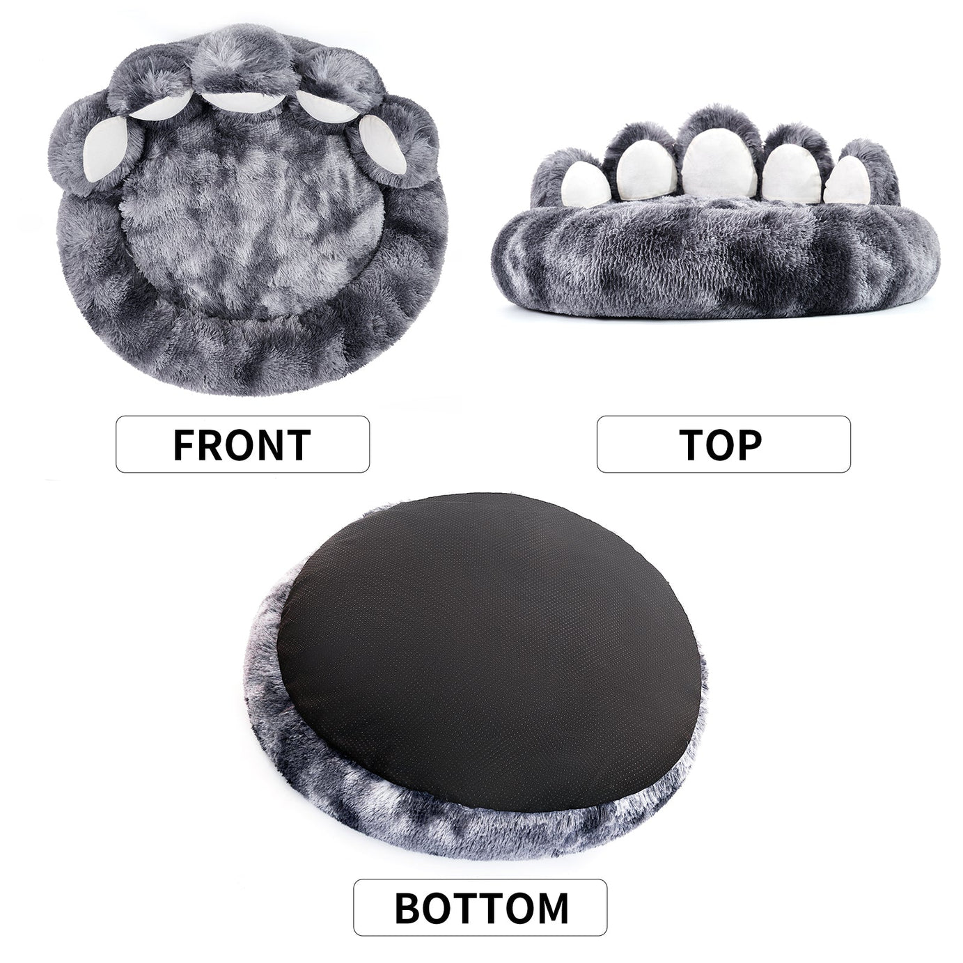Thickened Warm Kennel For Pets With Bear Paw Shape House Teddy