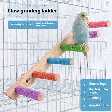 Birds Frosted Stand Rod Parrot Grinding Claw Molar Stick Toy