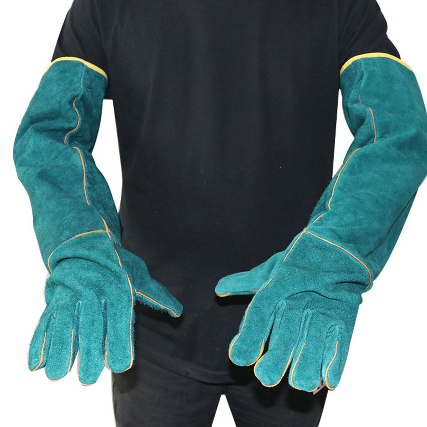 Multi-function Anti-bite Safety Gloves Ultra Long Leather Pets Grip