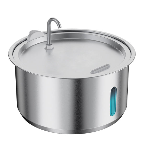 304 Stainless Steel Wireless Plug-free Pet Water Fountain