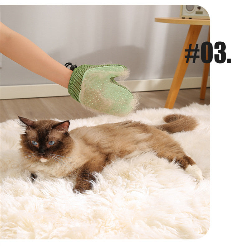 Comb 2-in-1 Floating Hair Removal Pet Gloves Pet Supplies Dog Cat