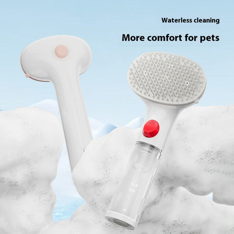 3-in-1 Pet Steam Brush Pet Cleaning Adjustable Comb Wash-free Hair