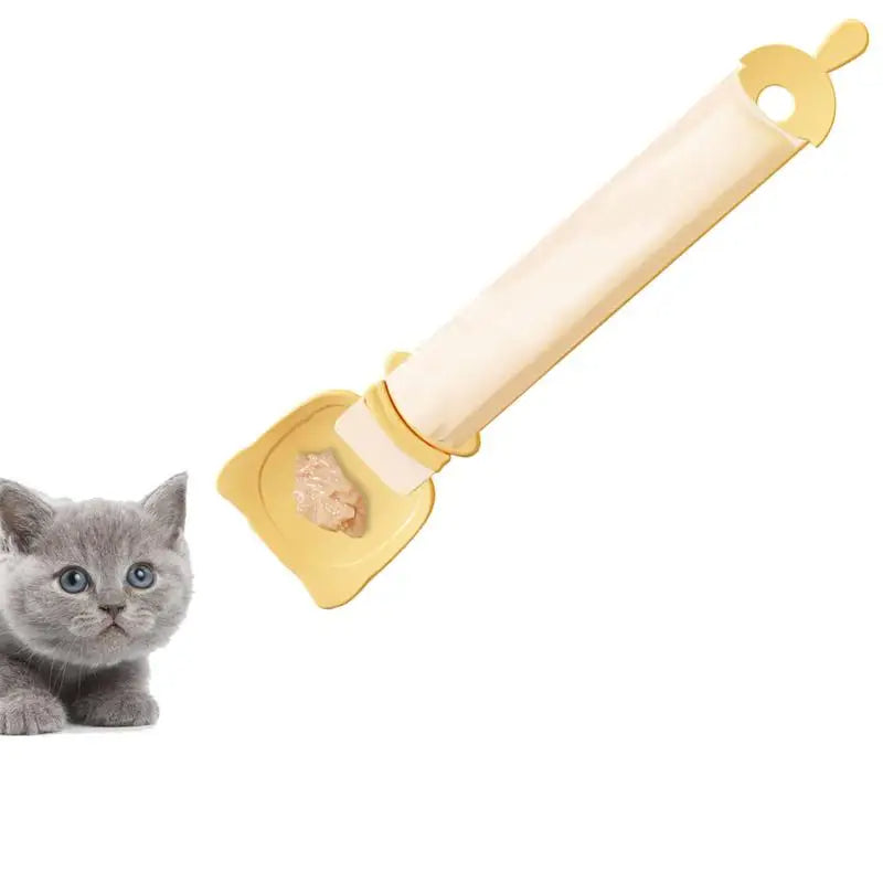Cat Strip Feeder Happy Spoon Wet Food Portable Feeding Reuseable